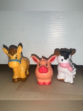 Little people Farm Animals Horse, Pig, Cow and baby
